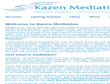 Tablet Screenshot of kazenmediation.com